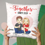 Custom Name Anniversary Couple Gifts - Personalized Pillow