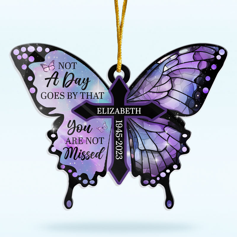 Custom Name Memorial Butterfly Gifts - Personalized Ornament