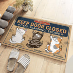 Custom Name Funny Cat Gifts for Cat Lovers - Personalized Doormat