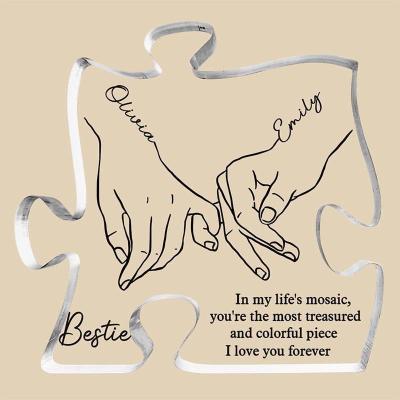 Custom Name Best Friend Gifts - Personalized Shaped Acrylic Plaque