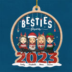 Custom Name Christmas Besties Gifts for Women - Personalized Ornament