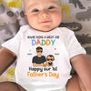 You're Born To Be A Dad - Family Personalized Custom Baby Onesie - Father's Day, Baby Shower Gift, Gift For First Dad