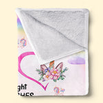 Custom Name Grandma and Granddaughter Love Gifts - Personalized Blanket