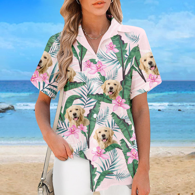 Custom Photo Keep Calm Summer Is Coming - Dog & Cat Personalized Custom Unisex Tropical Hawaiian Aloha Shirt - Summer Vacation Gift, Gift For Pet Owners, Pet Lovers