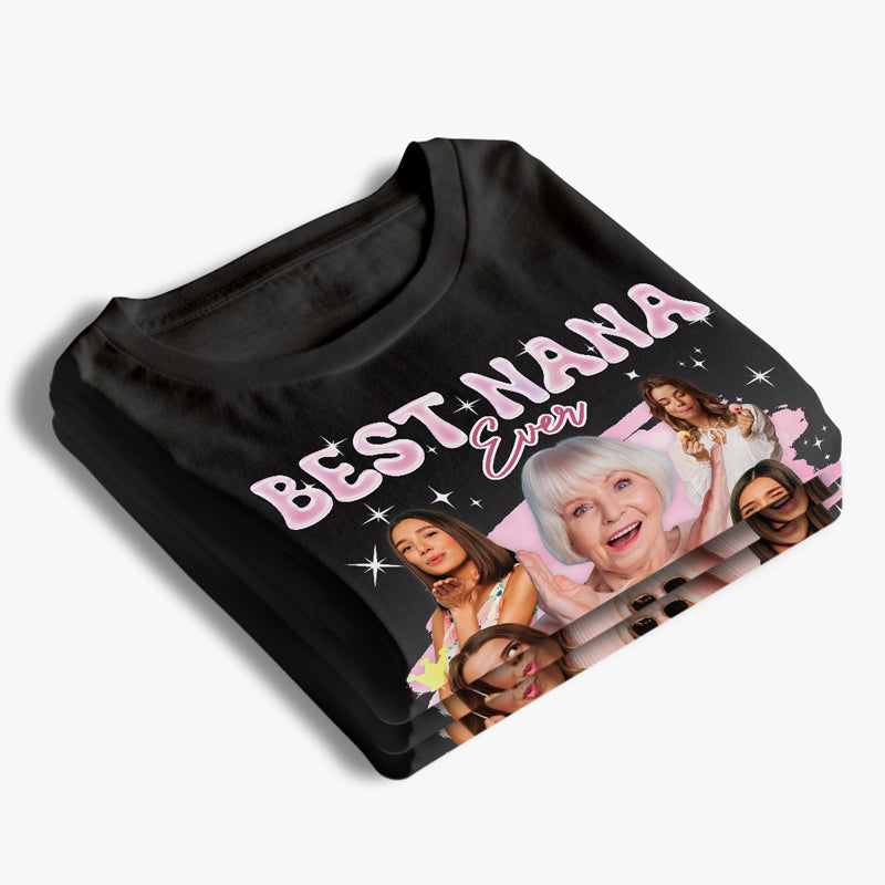 Custom Photo Best Nana Ever - Family Personalized Custom Unisex T-shirt, Hoodie, Sweatshirt - Gift For Grandma