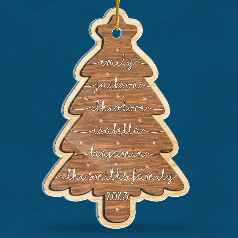 Custom Name Family Christmas Gifts - Personalized Ornament