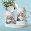 Custom Photo Greatly Loved, Deeply Missed - Memorial Personalized Custom Home Decor Flower Vase - Sympathy Gift For Family Members