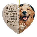 Custom Pet Photo Memorial Gifts for Dog Lovers - Personalized Ceramic Ornament