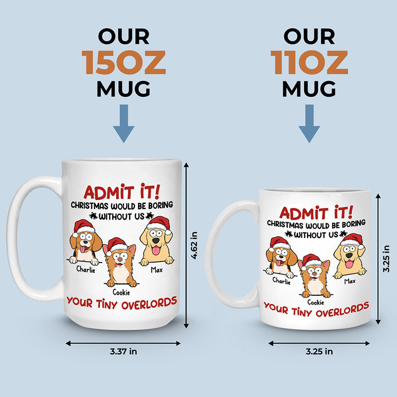 Custom Name Christmas Pet Gifts for Dog and Cat Lovers - Personalized Mugs
