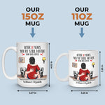 Custom Name 10th Anniversary Gifts for Couples - Personalized Mugs