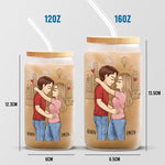 Custom Name Internet Love Match Gifts for Couples - Personalized Glass Cup