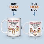 Custom Name Christmas Dog Gifts for Pet Parents - Personalized Mugs