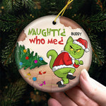 Funny Too Late to Be Good Christmas Decor - Ceramic Ornament