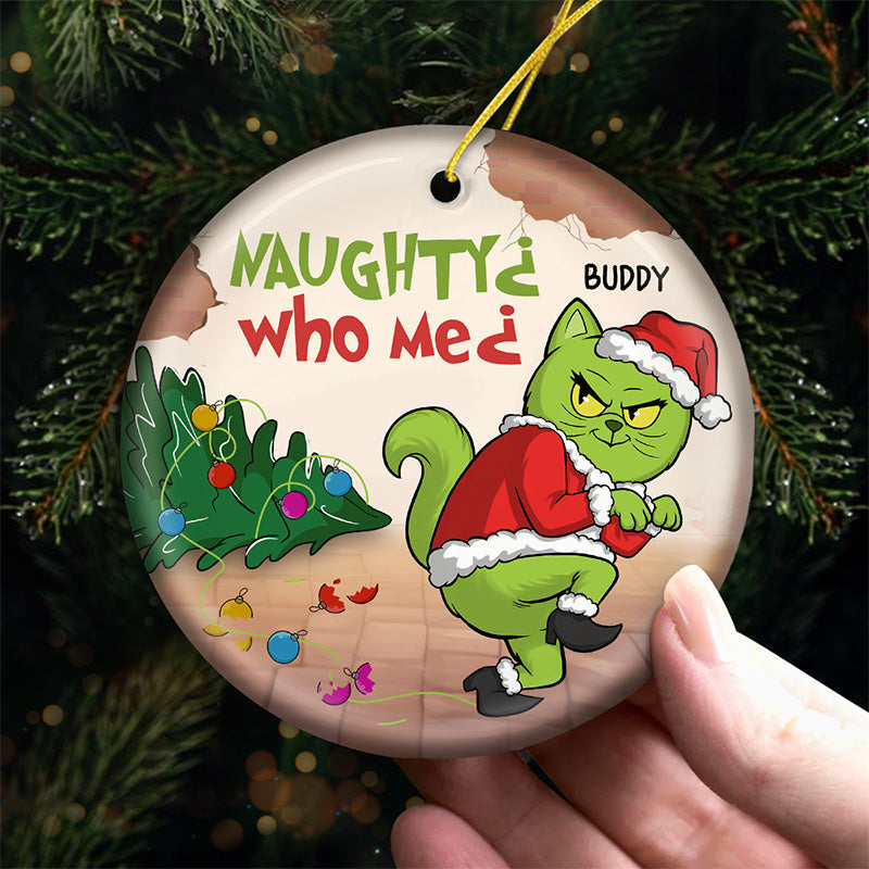 Funny Too Late to Be Good Christmas Decor - Ceramic Ornament