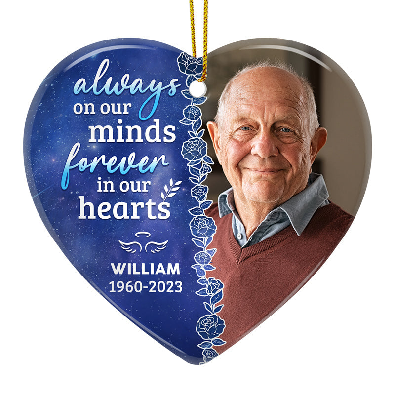 Custom Photo Memorial Christmas Gifts - Personalized Ceramic Ornament