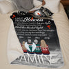 A Hug From Heaven - Memorial Personalized Custom Blanket - Christmas Gift, Sympathy Gift For Family Members