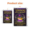 Warning Witch Property - Personalized Custom Home Decor Witch Metal Sign - Halloween Gift For Witches, Yourself