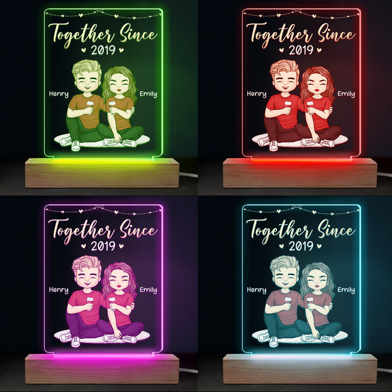 I'm Yours, No Returns Or Refunds - Couple Personalized Custom Shaped 3D LED Light - Gift For Husband Wife, Anniversary