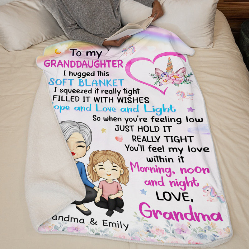 You'll Feel My Love - Family Personalized Custom Blanket - Birthday Gift From Mom, Grandma