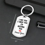 Custom Name Anniversary Gifts for Couples - Personalized Keychain