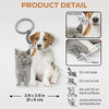 Custom Photo Happiness Is A Warm Puppy - Dog & Cat Personalized Custom Shaped Acrylic Keychain - Gift For Pet Owners, Pet Lovers
