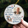 Custom Photo It's Filled With All The Love - Memorial Personalized Custom Ornament - Ceramic Round Shaped - Christmas Gift, Sympathy Gift For Family Members