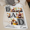 Custom Photo We Will Always Be Connected - Family Personalized Custom Blanket - Gift For Family Members