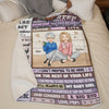 To My Beautiful Daughter - Family Personalized Custom Blanket - Christmas Gift From Mom