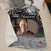 Custom Photo Consider It A Big Hug - Memorial Personalized Custom Blanket - Christmas Gift, Sympathy Gift For Family Members