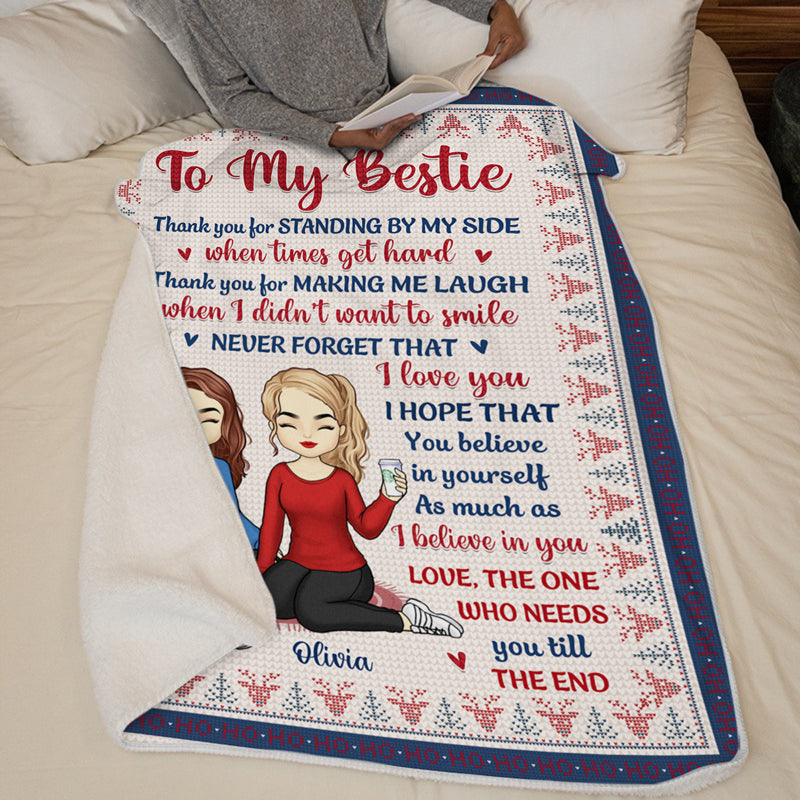Custom Name Best Friend Gifts for Women - Personalized Blanket