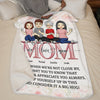 Wrap Yourself Up In This And Consider It A Big Hug - Family Personalized Custom Blanket - Gift For Mom