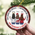 Custom Name Christmas Friendship Gifts for Women - Personalized Ceramic Ornament