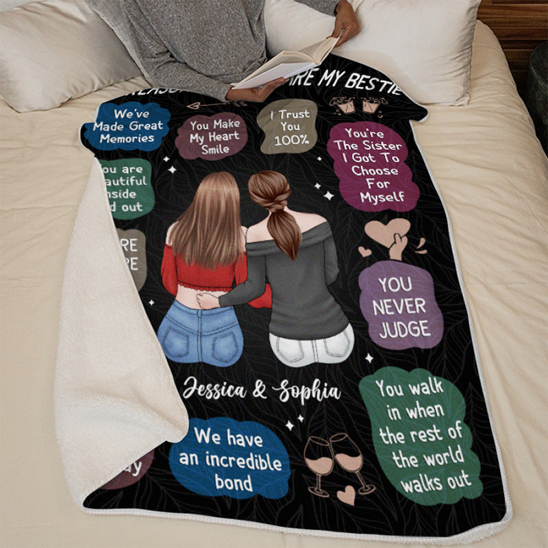 We Have An Incredible Bond - Bestie Personalized Custom Blanket - Christmas Gift For Best Friends, BFF, Sisters