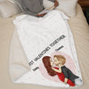 Let's Make This Last Forever - Couple Personalized Custom Blanket - Valentine Gift For Husband Wife, Anniversary, First Valentines Together