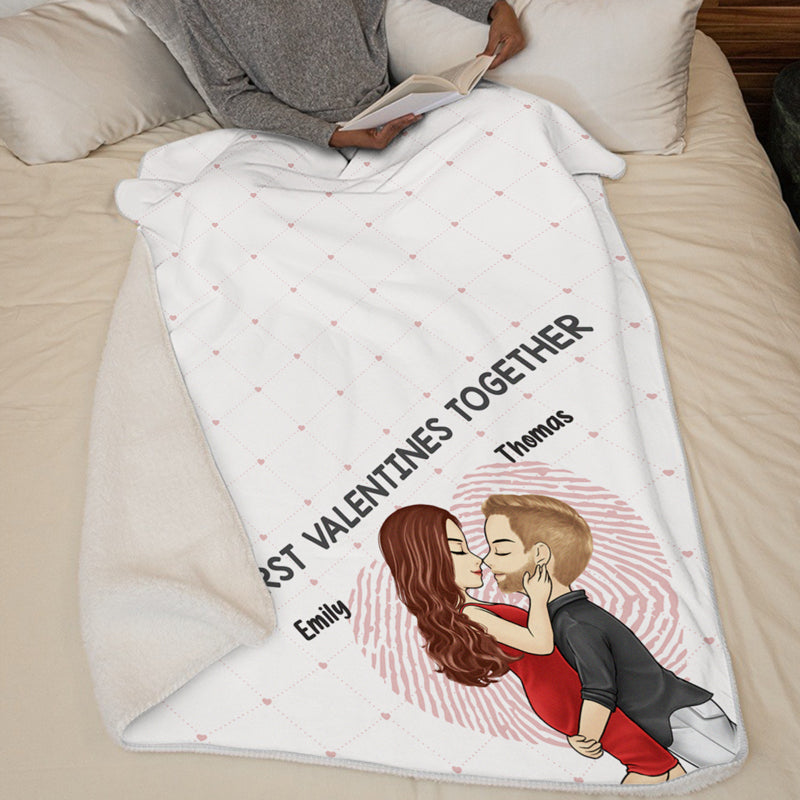 Let's Make This Last Forever - Couple Personalized Custom Blanket - Valentine Gift For Husband Wife, Anniversary, First Valentines Together