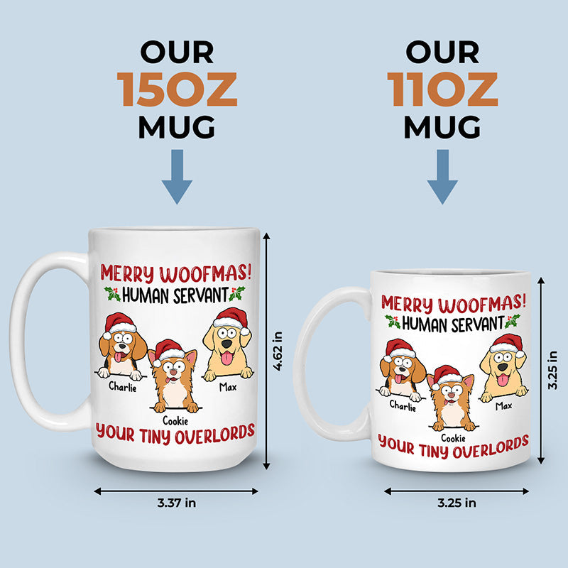 Custom Name Christmas Dog Gifts for Pet Lovers - Personalized Mugs