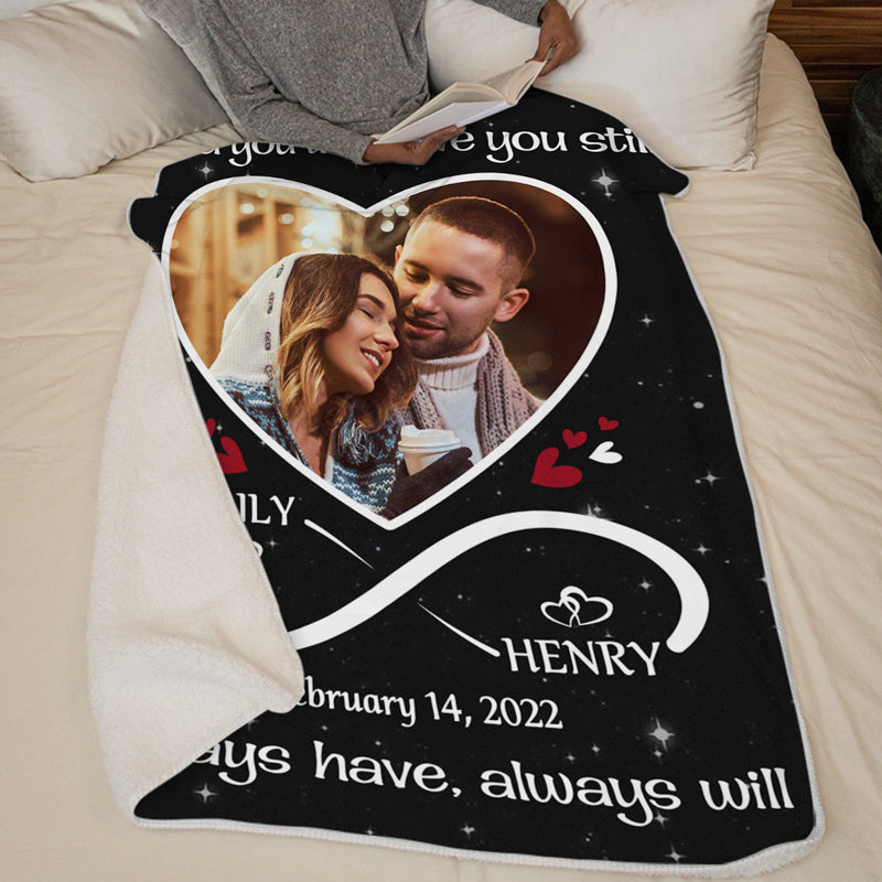 Custom Photo Love You Still - Couple Personalized Custom Blanket - Christmas Gift For Husband Wife, Anniversary
