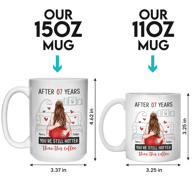 Custom Name Funny Anniversary Gifts for Couples - Personalized Mugs