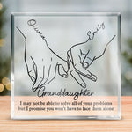 Custom Name Bestie Gifts for Women - Personalized Shaped Acrylic Plaque