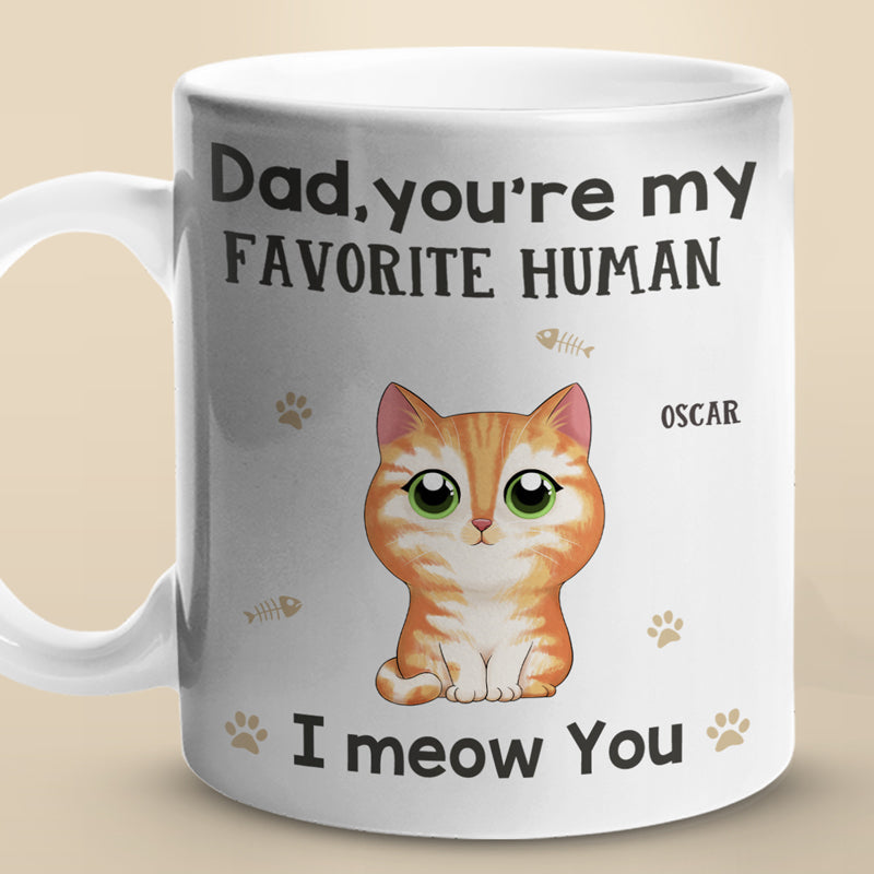 Our Favorite Human - Dog Personalized Custom Mug - Gift For Pet Owners, Pet Lovers