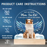 Custom Name Pet Memorial Gifts for Dog Lovers - Personalized 3D LED Light
