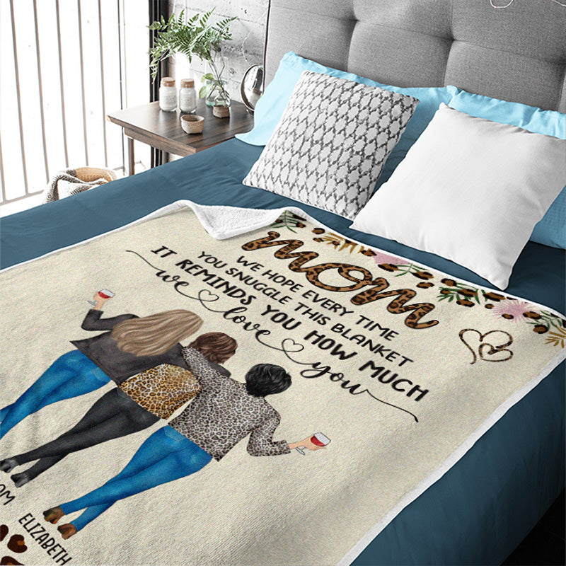 My Mother Is A Walking Miracle - Family Personalized Custom Blanket - Christmas Gift For Mom