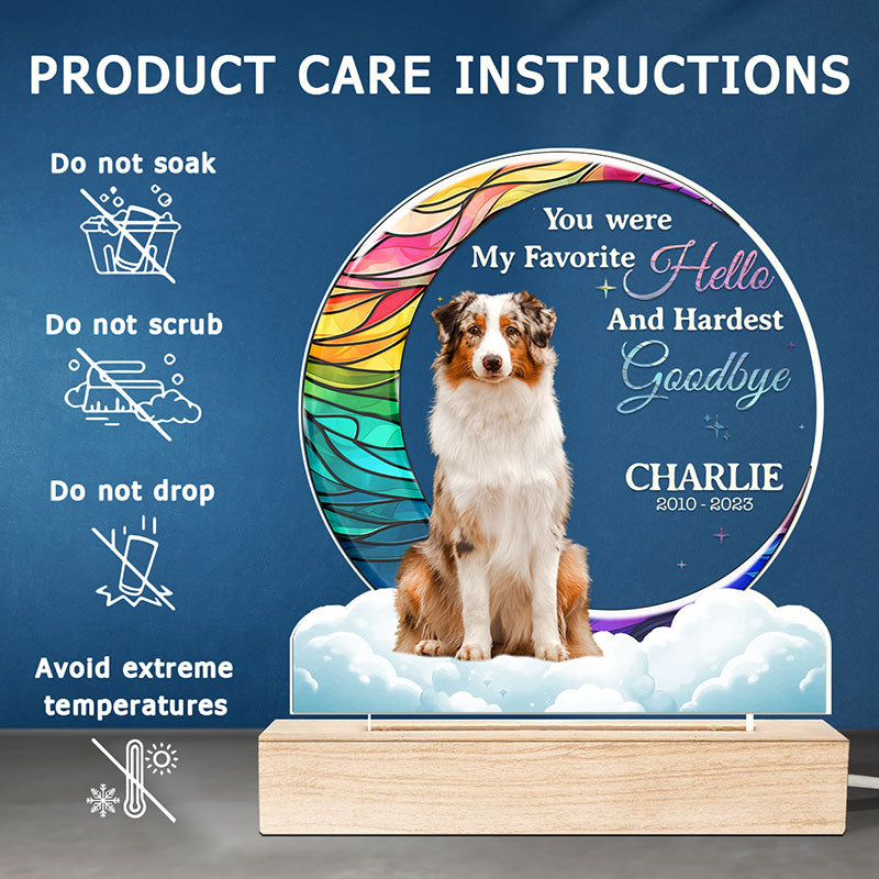 Custom Pet Memorial Gifts - Personalized 3D LED Light