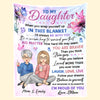 To My Little Girl - Family Personalized Custom Blanket - Christmas Gift From Mom