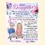Custom Name Mother Daughter Gifts - Personalized Blanket