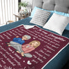 Daughters Are Like Flowers - Family Personalized Custom Blanket - Birthday Gift From Mom