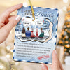 Heaven Mail - Memorial Personalized Custom Wooden Card With Pop Out Ornament - Christmas Gift, Sympathy Gift For Family Members