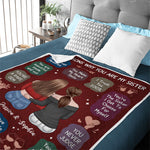 Custom Name Sister Gifts for Women - Personalized Blanket
