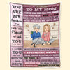 To My Beautiful Daughter - Family Personalized Custom Blanket - Christmas Gift From Mom
