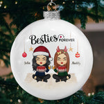 Custom Name Christmas Bestie Gifts for Friends - Personalized Ornament